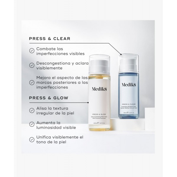 Medik8 Press & Clear Tónico Exfoliante 2% BHA 150 ml
