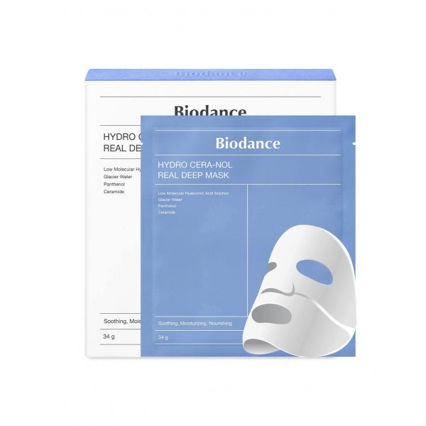 BIODANCE Hydro Cera-Nol Real Deep Mask - 4 mascarillas faciales